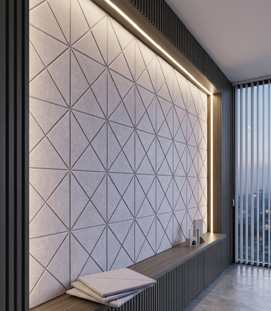 Modern Light Grey Acoustic Panels
