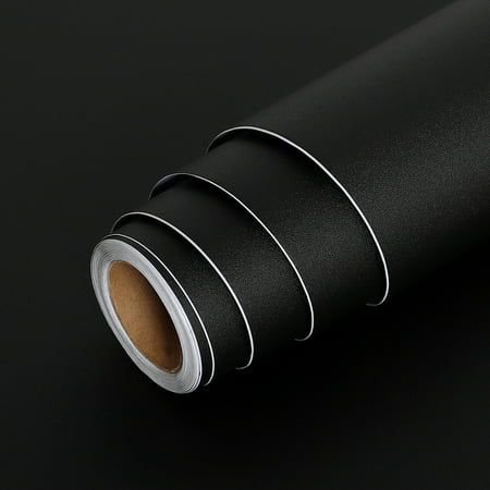 Sleek & Durable Matte Black Contact Paper (0.6by10m)