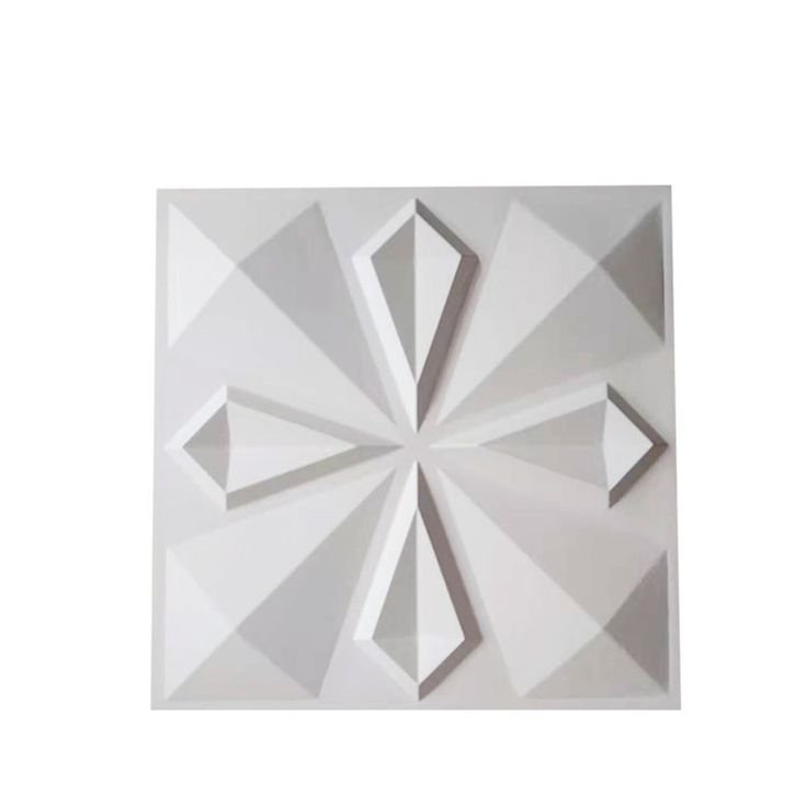 Modern Diamond Cut 3D PVC Wall Panel: Durable & Paintable