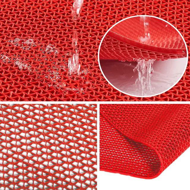 Premium Red Perforated Non-Slip PVC Matting