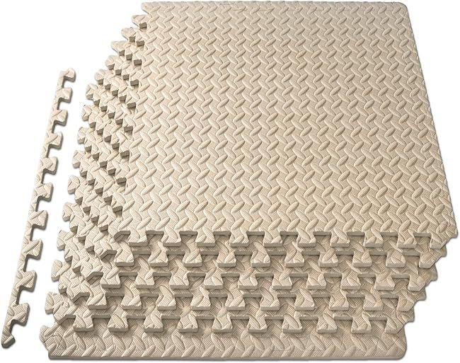 Premium Beige Interlocking Foam Mats