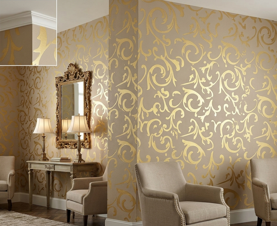 Premium Gold Pattern Wallpaper