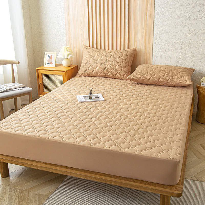 Premium Quilted Waterproof Mattress Protector (Beige) – 4x6