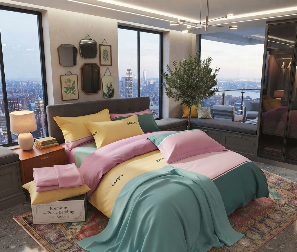 Premium Soft Cotton Binded Duvet Set (5by6)