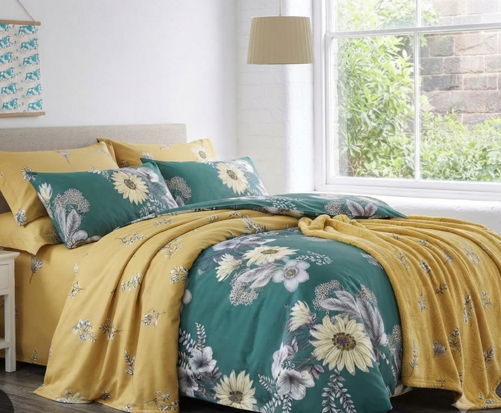 Modern Botanical Cotton Duvet Cover (5by6)