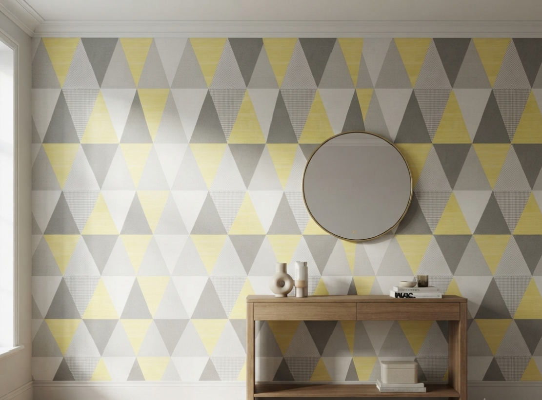 Geometric Triangle Self Adhesive Wallpaper