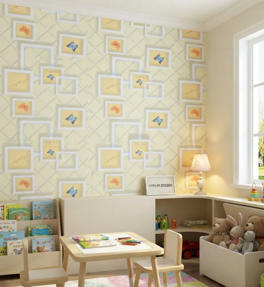 Butterfly Embossed Self Adhesive Wallpaper