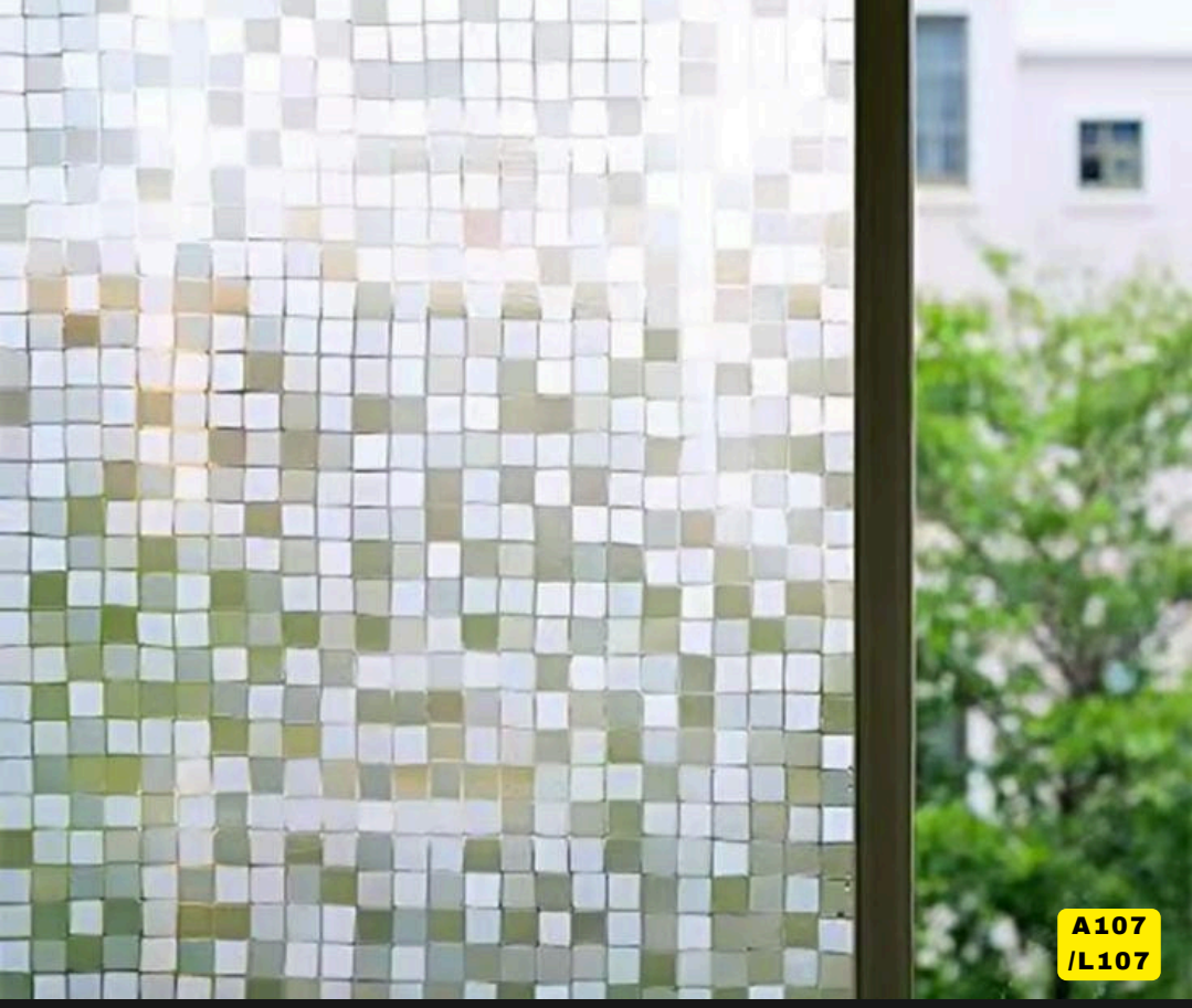 Mosaic Square Privacy Window Film (Code: A107)