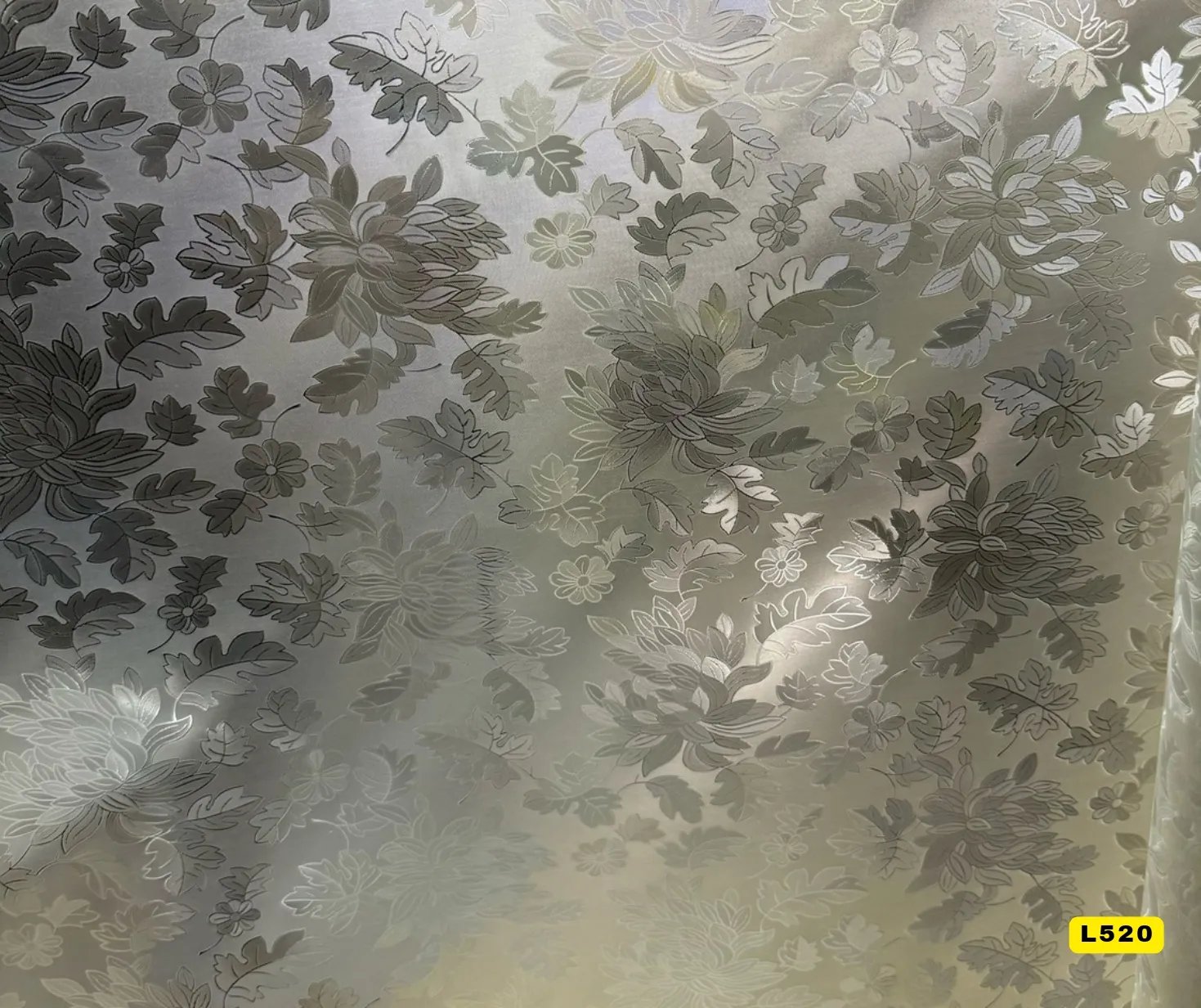 Elegant Floral Frosted Window Film (Code:L520)