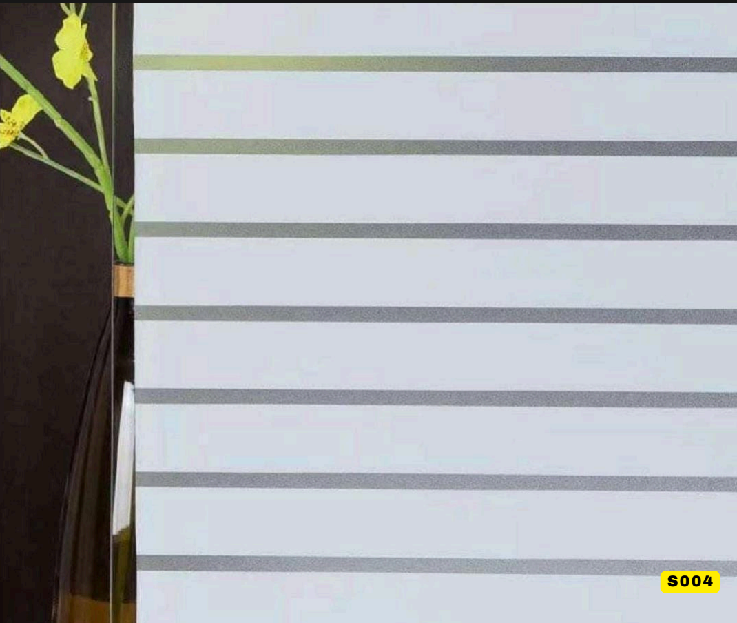 Striped Frosted Glass Window Film  (Code:S004)