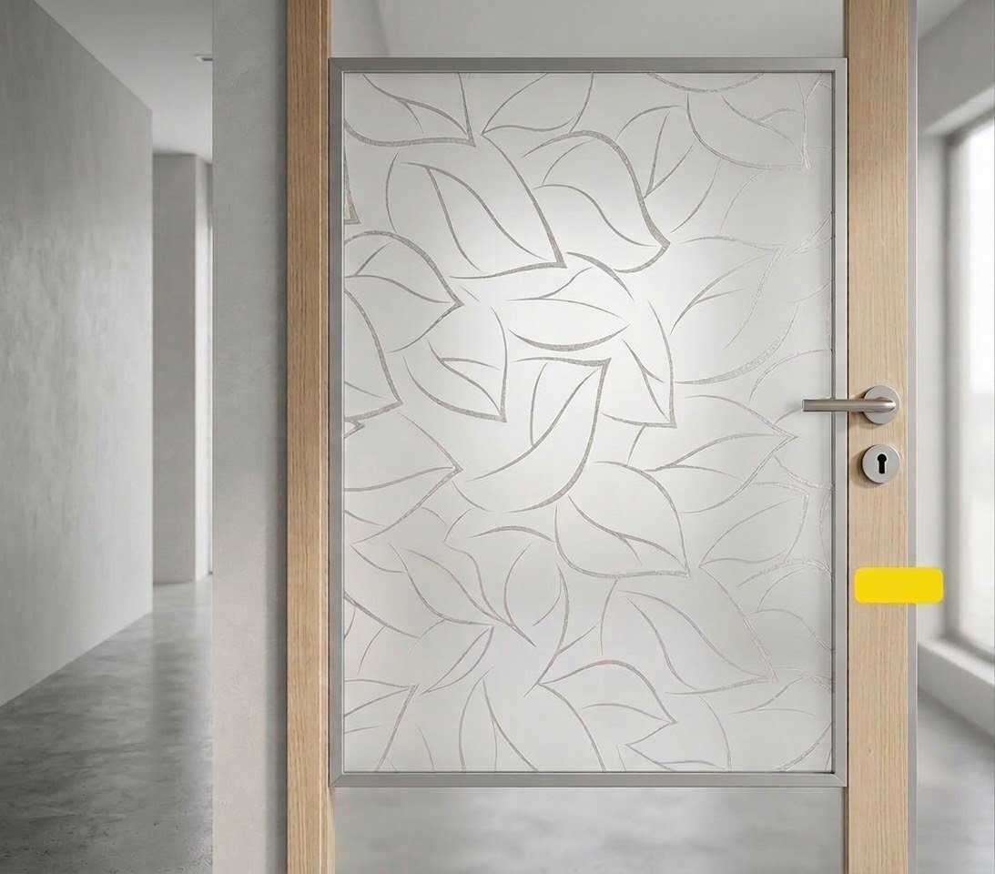 Elegant Leaf Pattern Window Film (Code:S024)